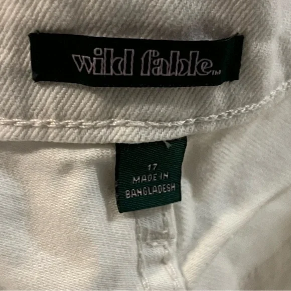 🆕 Wild Fable Women Relaxed White Jeans Casual Fit (Size 17) - Picture 4 of 7